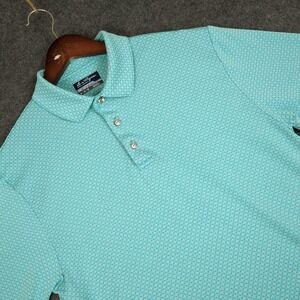 Ben Hogan Performance Mens Golf Polo Shirt Teal Short Sleeve Size M